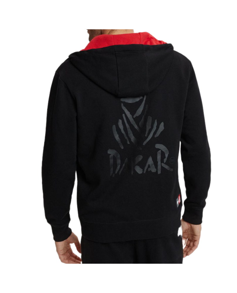 Sweat Zipp Capuche Dakar Noir Taille Textile Adulte M